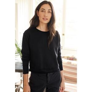 Frank & Eileen Boyfriend Crewneck Sweatshirt Pullover Black Large Tee Lab Cotton